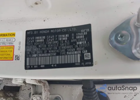 2024 Honda Civic Type R из США, поврежденный, VIN JHMFL5G46RX002197